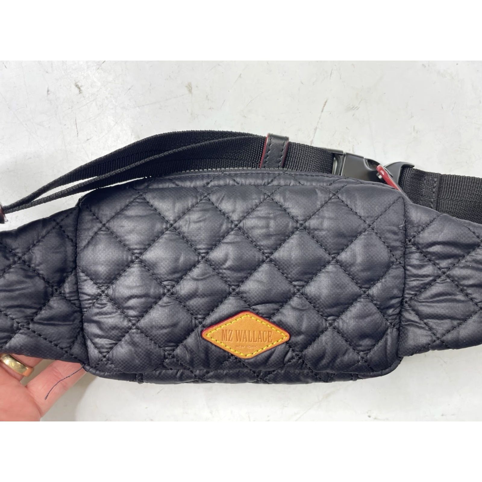 MZ Wallace MZ Wallace Belt Bag & Fanny Pack Black Quilted Waist 7x3x5 Small Nylon Women Size ONE SIZE - 3 Thumbnail