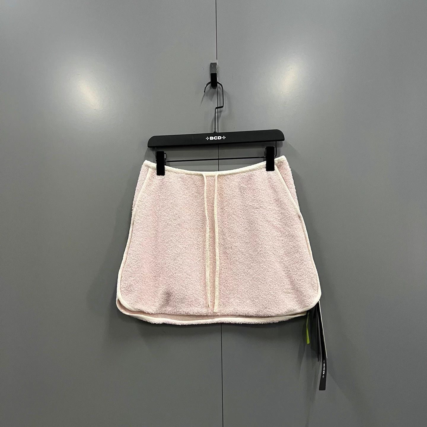 Celine women's pink logo embroidery drawstring short skirt
