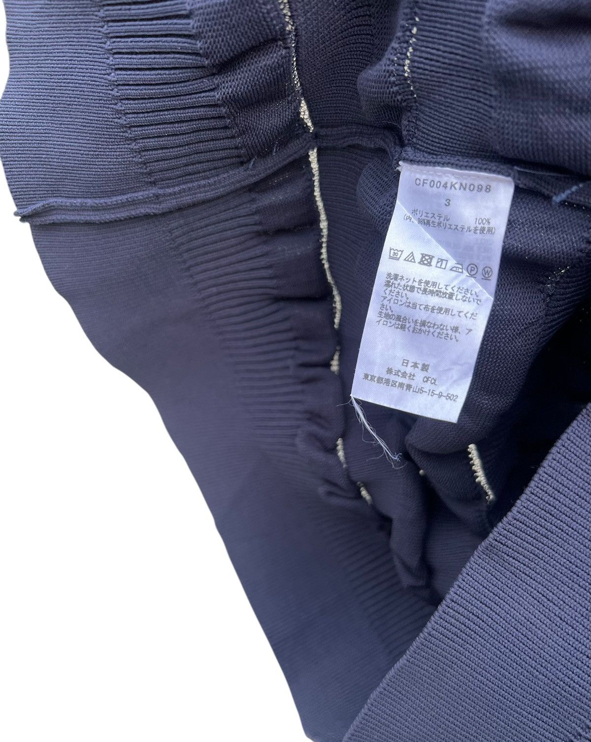 CFCL CFCL Made in Japan Navy Blue Facade Knitwear Sweater Size US L / EU 52-54 / 3 - 19 Thumbnail