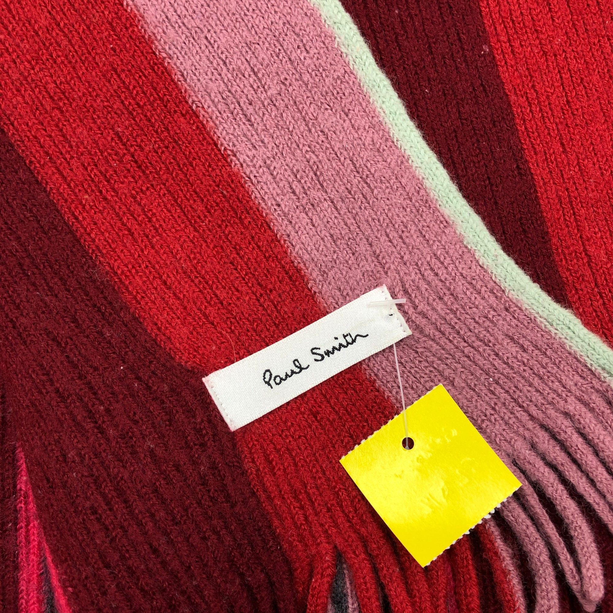 Paul Smith Vintage Paul Smith Scarf Ribbed Knit Wool Scarves Size ONE SIZE - 5 Thumbnail