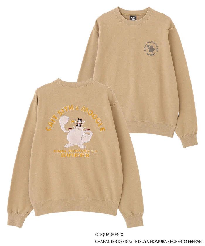 Avirex AVIREX x FF7 Remake Cait Sith BeigeSweater Japan Exclusive Size US L / EU 52-54 / 3 - 1 Thumbnail