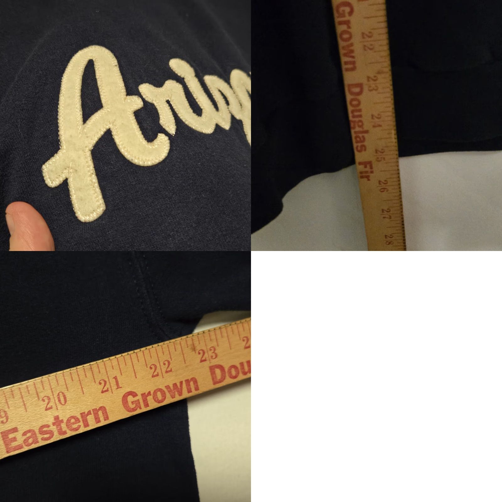 Jerzees VINTAGE Arizona Sweatshirt Navy Blue Embroidered Y2K Spell Out Large Mens SweatshirtPullover Blue Embroidered Arizona Y2K Spell Out Size US L / EU 52-54 / 3 - 8 Thumbnail