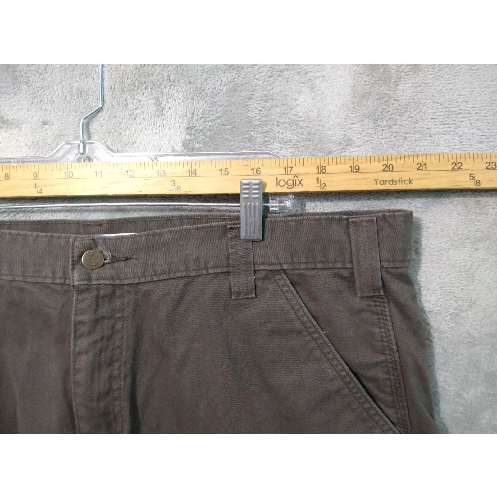 Carhartt Carhartt Jeans Mens 42x30 Green Relaxed Fit Straight Leg Dungaree Size US 42 / EU 58 - 3 Thumbnail