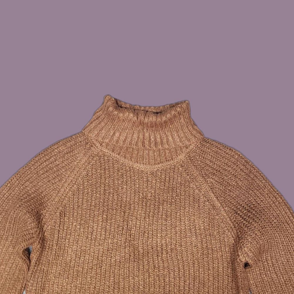 Vintage Rue21 Sweater Womens XS Brown Long Sleeve Turtleneck Tight Knit Pullover New Size XS / US 0-2 / IT 36-38 - 1 Thumbnail