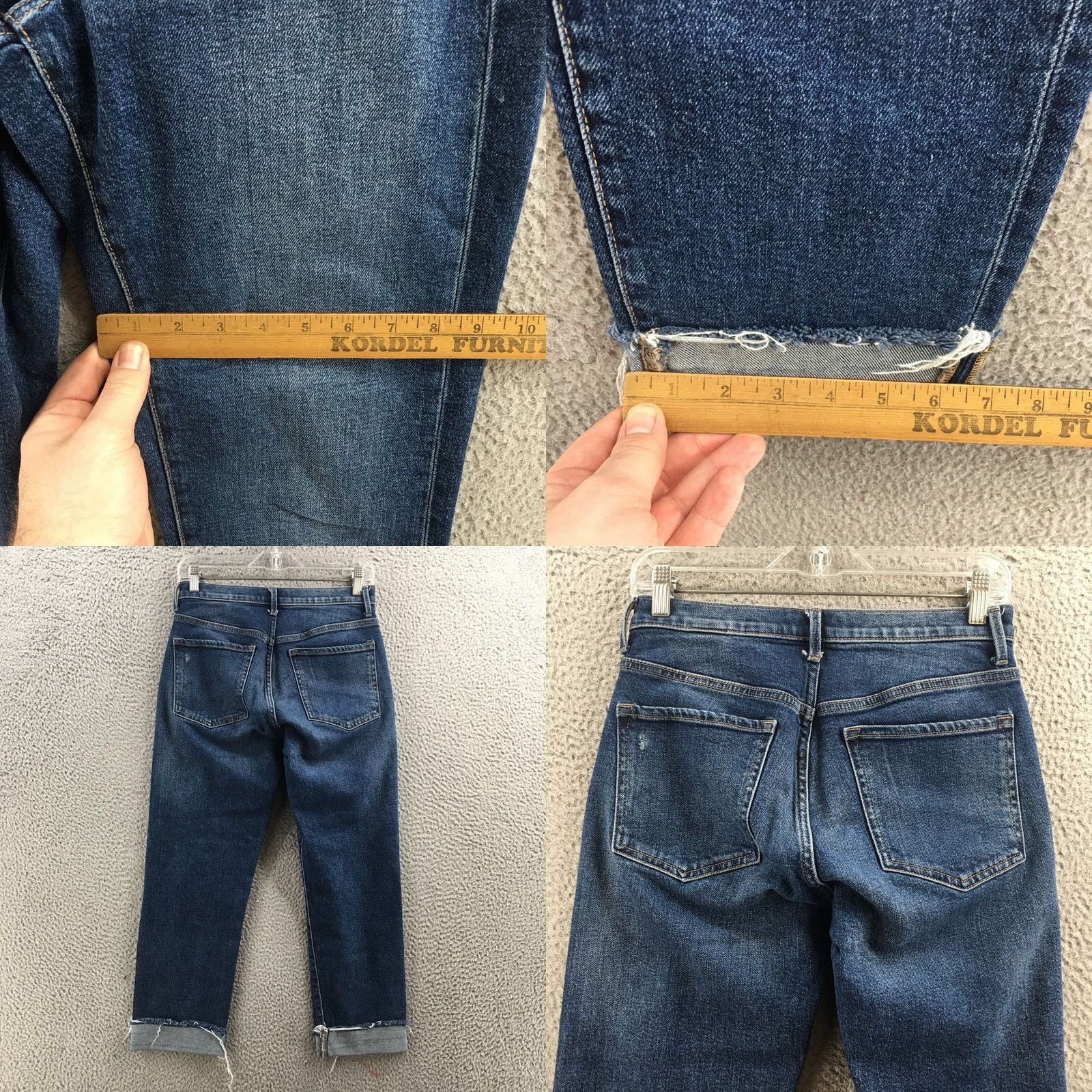 Banana Republic Banana Republic Jeans Womens 26 Petite Blue Denim Mid Rise Zip Fly Straight Jeans 5-Pocket Womens Size 26" / US 2 / IT 38 - 8 Thumbnail