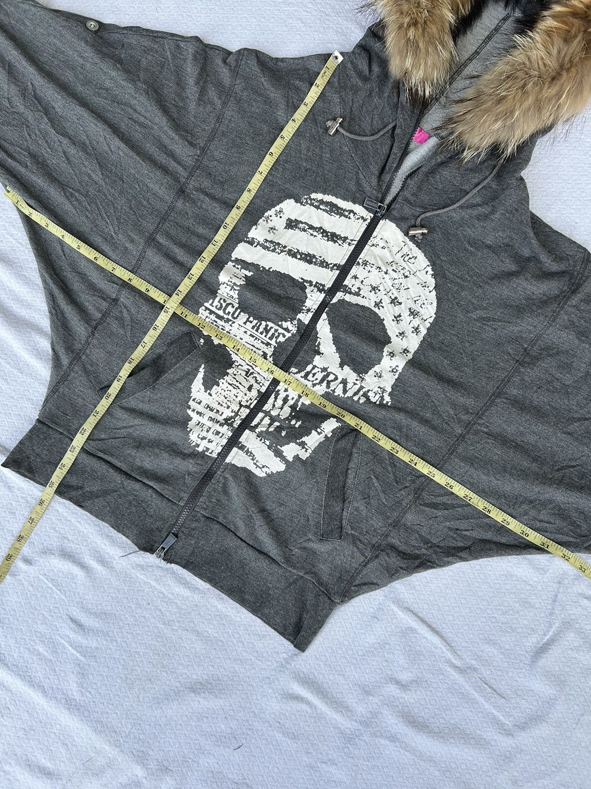Japanese Brand 💸BINDINGOFFER💸 Fur hoodie chu xxx skull style Ifsix lgb Size US M / EU 48-50 / 2 - 15 Thumbnail