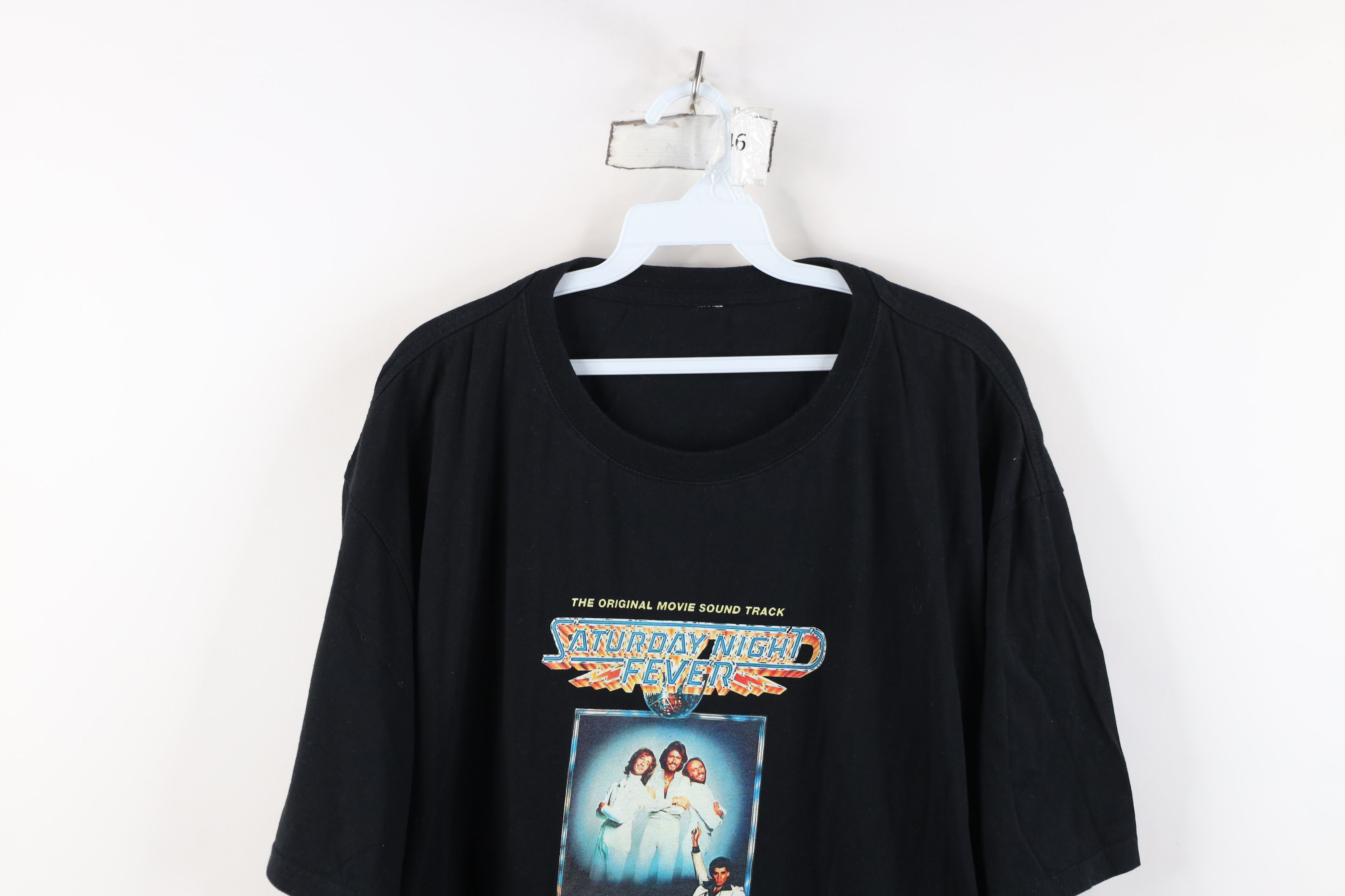 Vintage Vintage 90s Gees Saturday Night Fever Movie T-Shirt Black Size US XXL / EU 58 / 5 - 2 Thumbnail