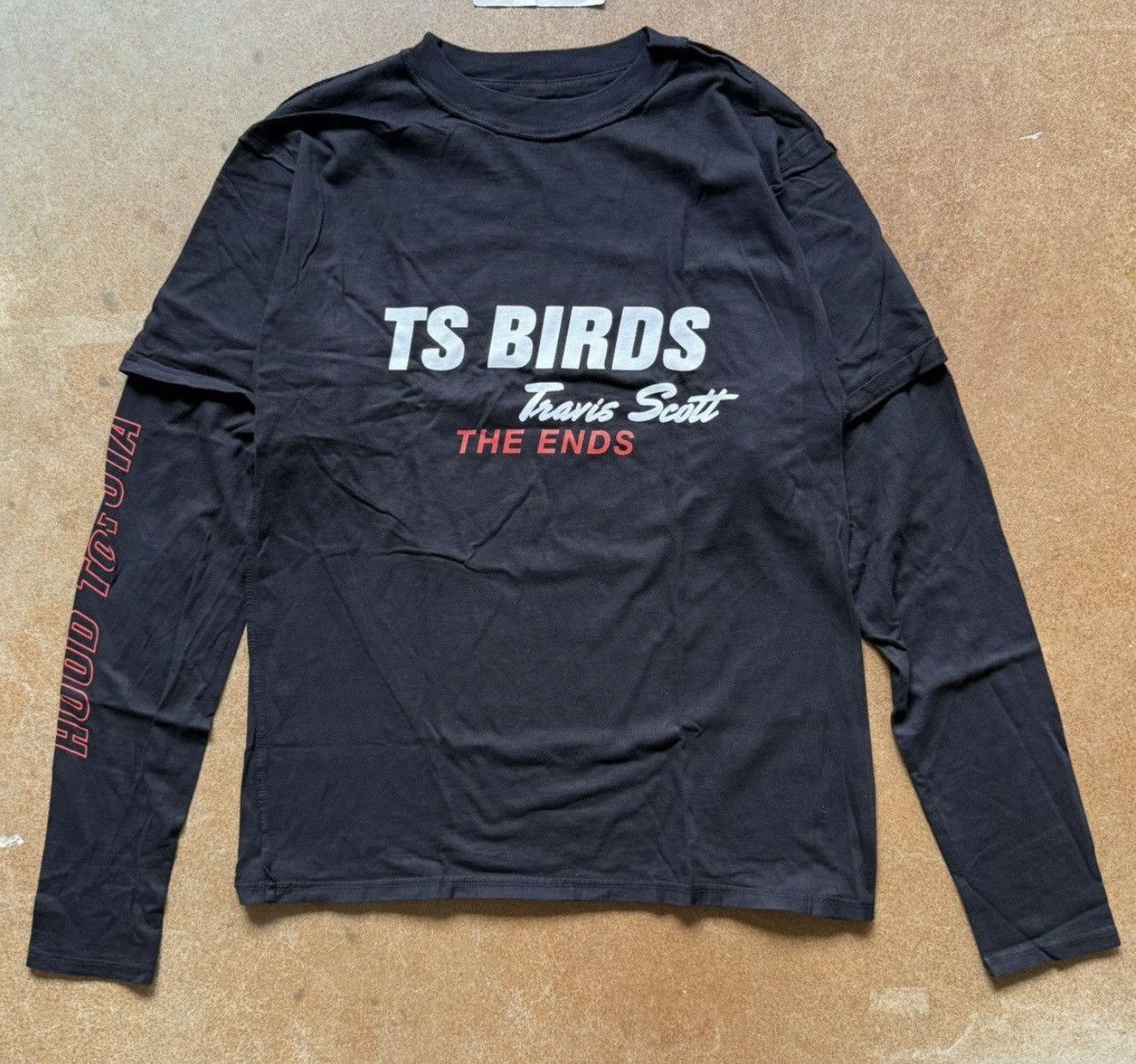 Travis Scott Cactus Jack Travis Scott l/s tee LARGE tshirt TS Birds Hood Size US L / EU 52-54 / 3 - 1 Thumbnail