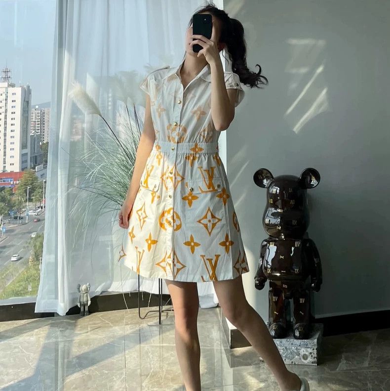 Louis Vuitton Louis Vuitton Ombré full print silk dress Size XS / US 0-2 / IT 36-38 - 1 Thumbnail