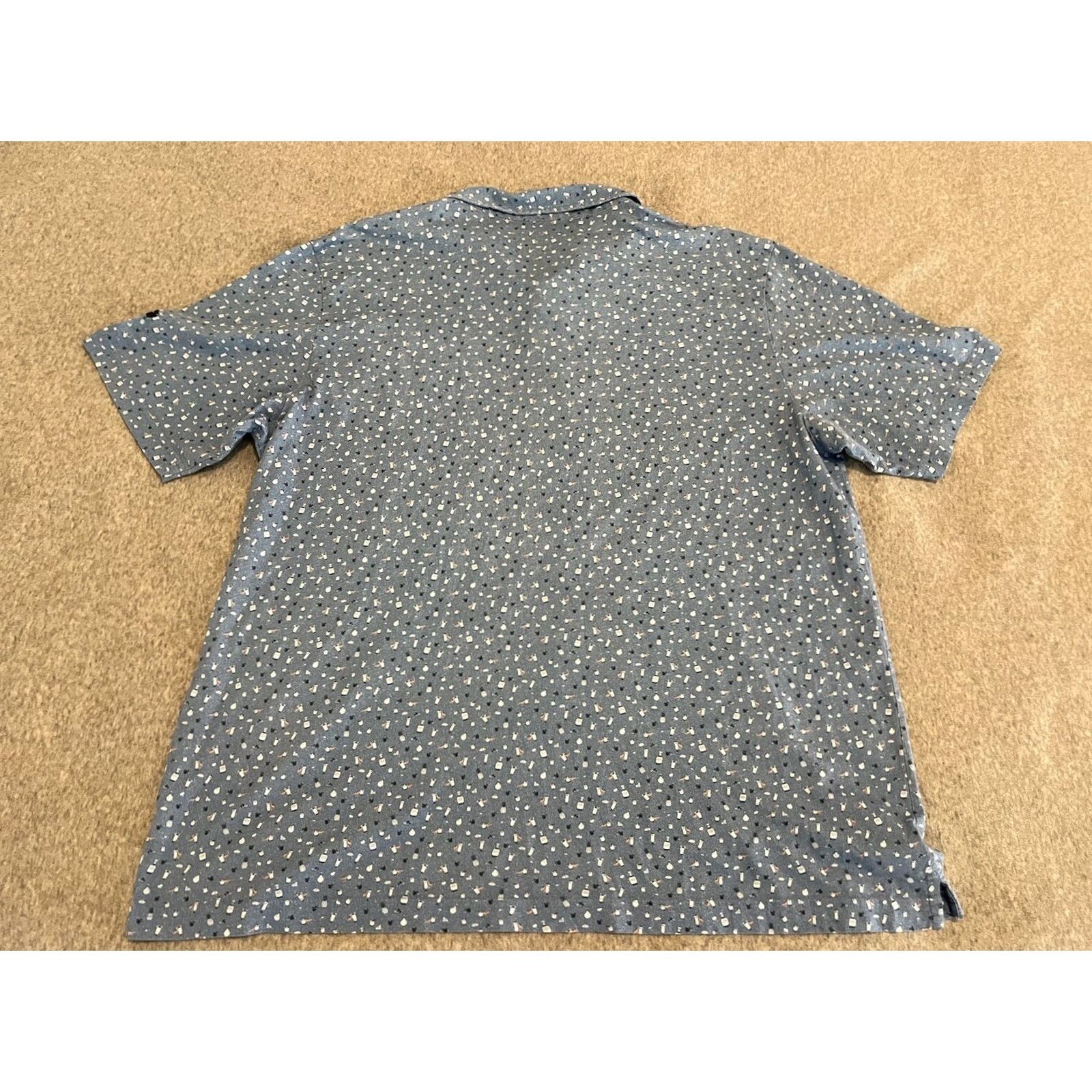 Peter Millar Peter Millar Polo Shirt Seaside Pima Cotton Blue Mens XL Short Sleeve Collared Shirt Polo Men's XL Blue Size US XL / EU 56 / 4 - 4 Thumbnail