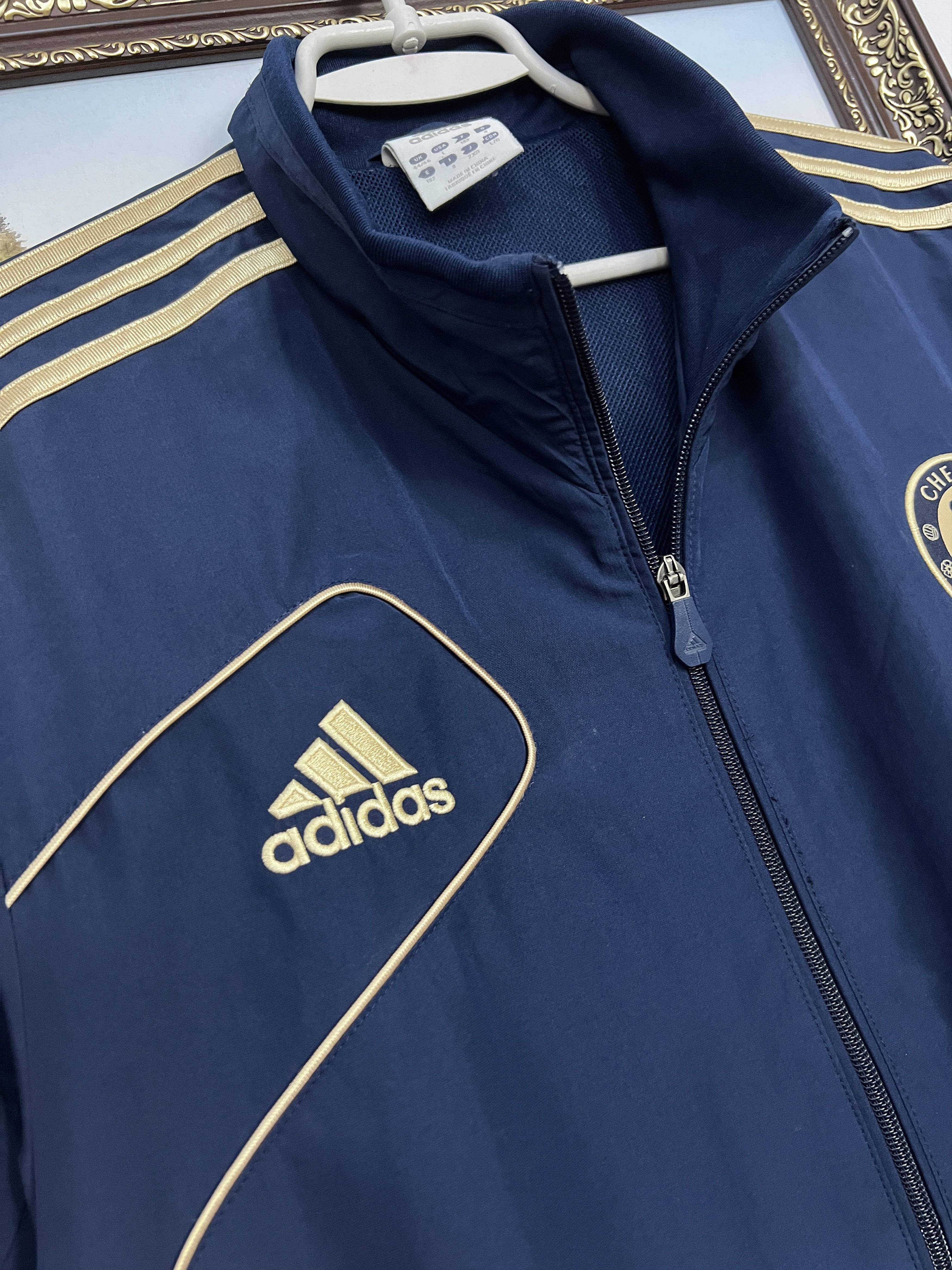 Adidas Vintage Adidas Blue Chelsea Football Jacket Soccer Mens Size US L / EU 52-54 / 3 - 5 Thumbnail