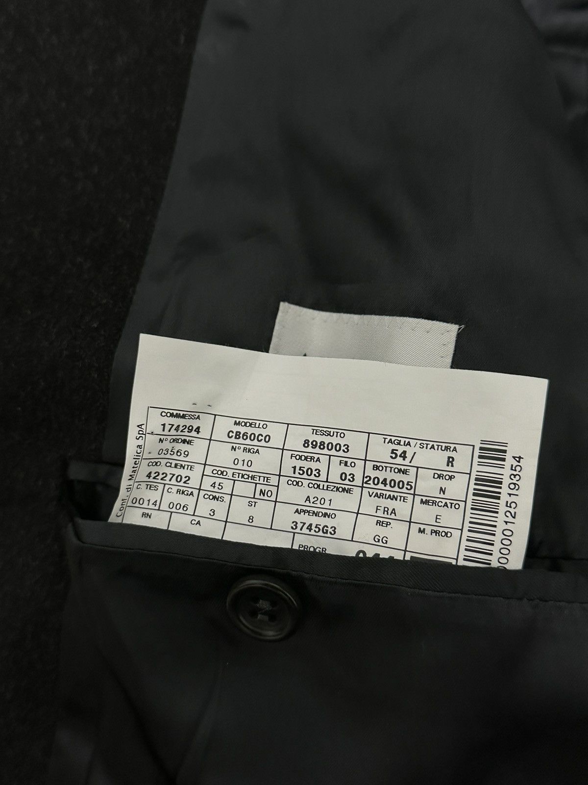 Armani Collezioni Men’s Gray Wool Coat Size L