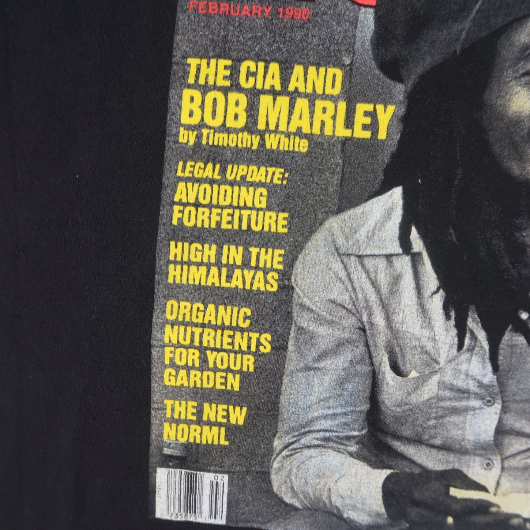 Vintage VINTAGE 2000s Bob Marley High Times Cover Black Cotton Graphic T Shirt XXL Unisex Hip Hop Style Made in USA Size US XXL / EU 58 / 5 - 7 Thumbnail