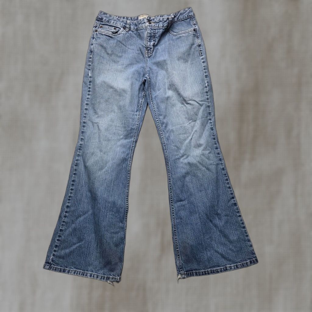 Route 66 VINTAGE Route 66 Women's Jeans Flare Fit Medium Wash Blue Denim Pants Adult Size 13 Size 34" / US 12 / IT 48 - 1 Thumbnail