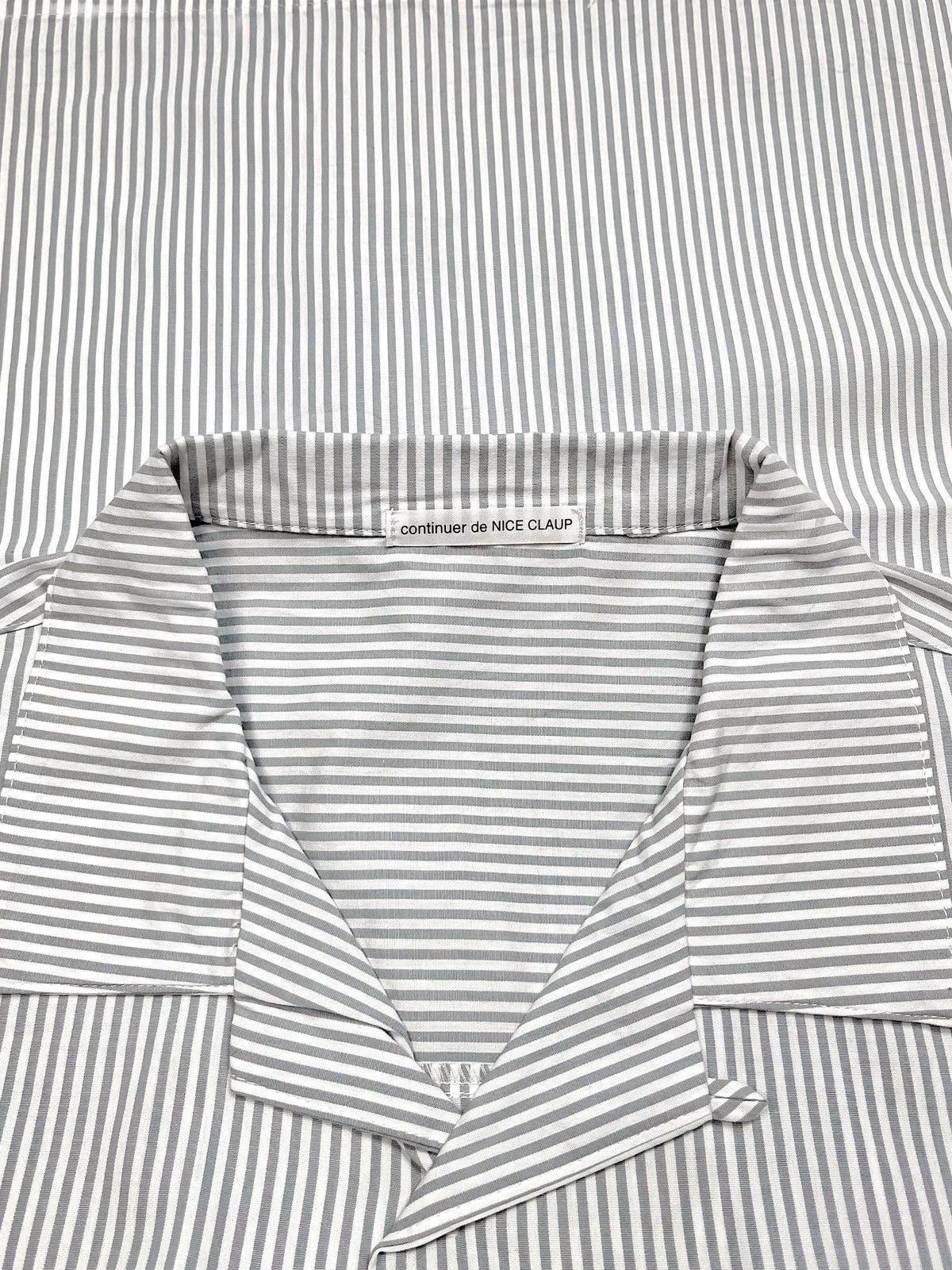 Japanese Brand BNWT Continuer De Nice Claup Striped Shirt Size US XXL / EU 58 / 5 - 6 Thumbnail