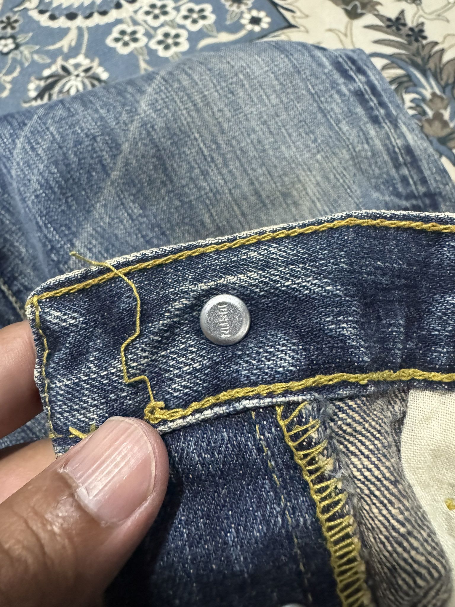 Japanese Brand × Justin Vintage Justin USA Selvadge Jeans Distress Ripped Jeans Size US 29 - 15 Thumbnail