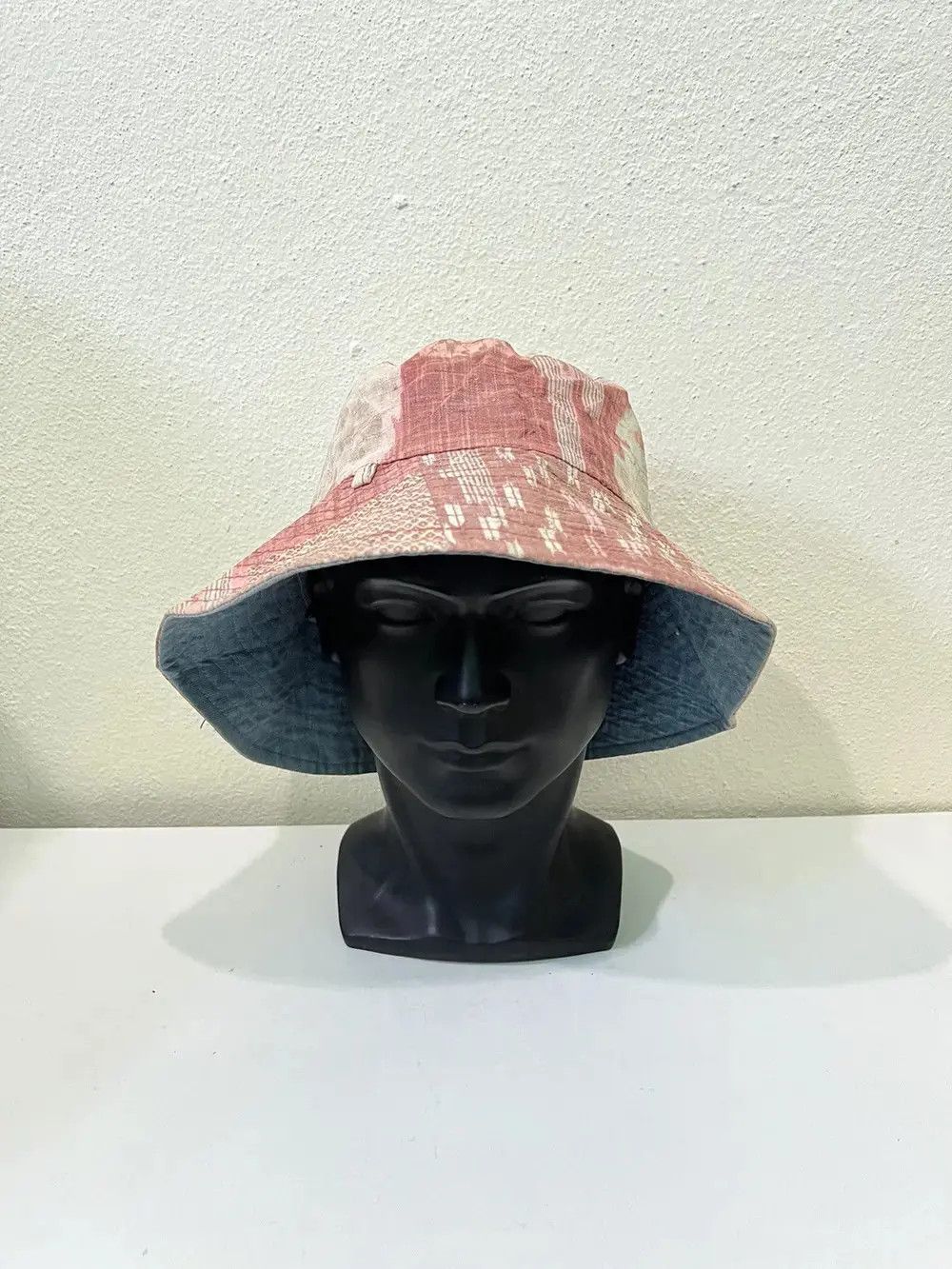 Japanese Brand Japanese Brand Patchwork Style Overprint Bucket Hat Size ONE SIZE - 2 Thumbnail