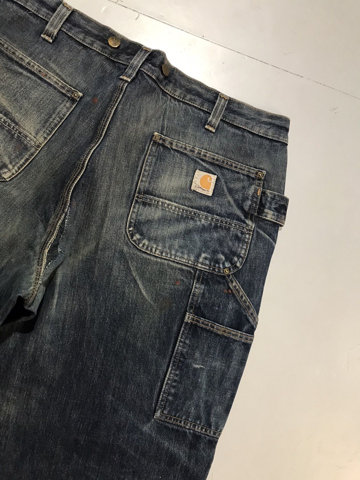 Carhartt Vintage Carhartt repaired double knee workwear denim Size US 38 / EU 54 - 13 Thumbnail