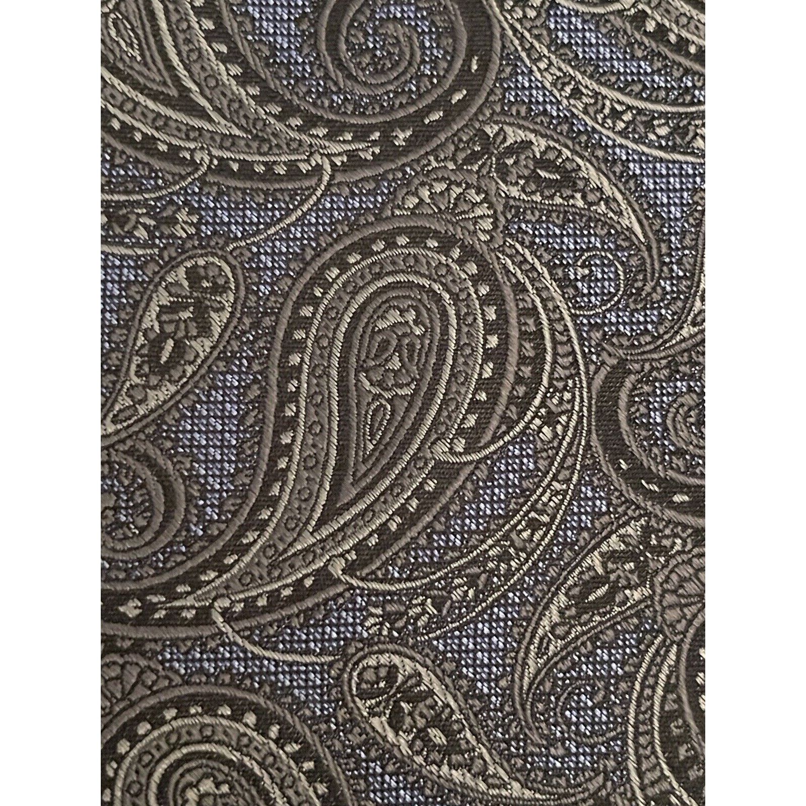 Other Pronto Uomo Platinum Blue Black Gray Hand Made 100% Silk Size ONE SIZE - 9 Thumbnail