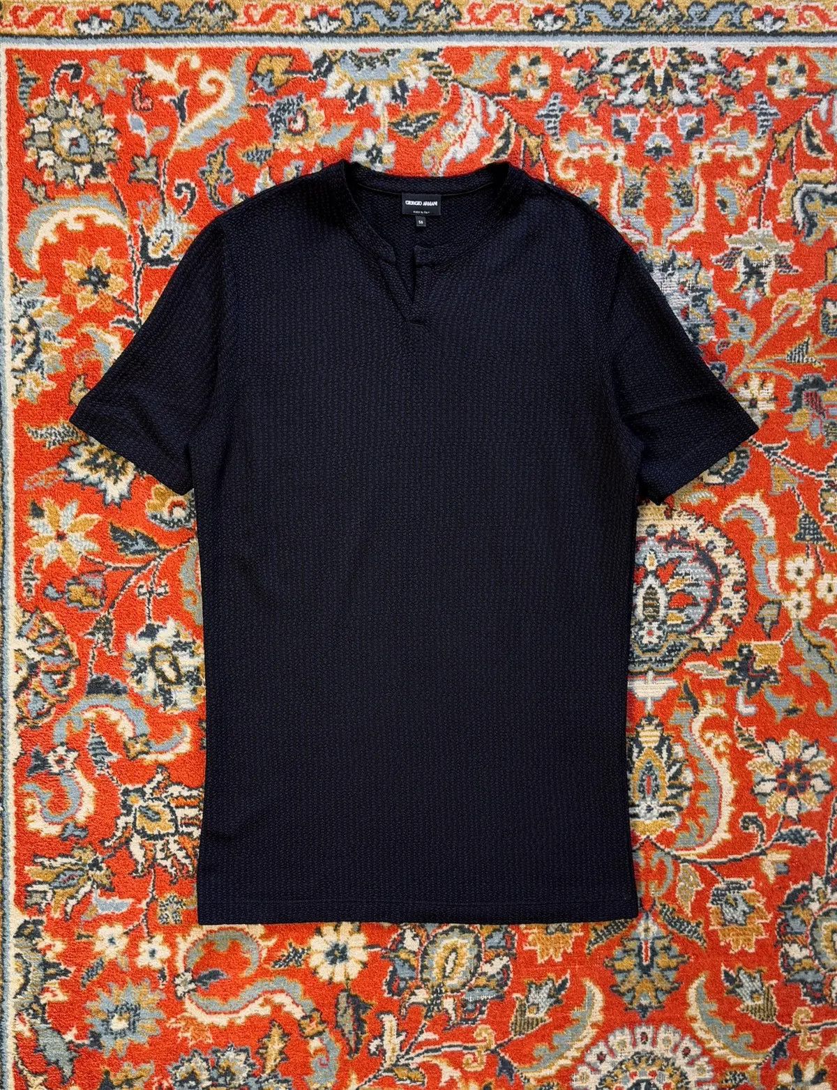 Giorgio Armani Giorgio Armani Viscose Knit T-Shirt Size US L / EU 52-54 / 3 - 6 Thumbnail