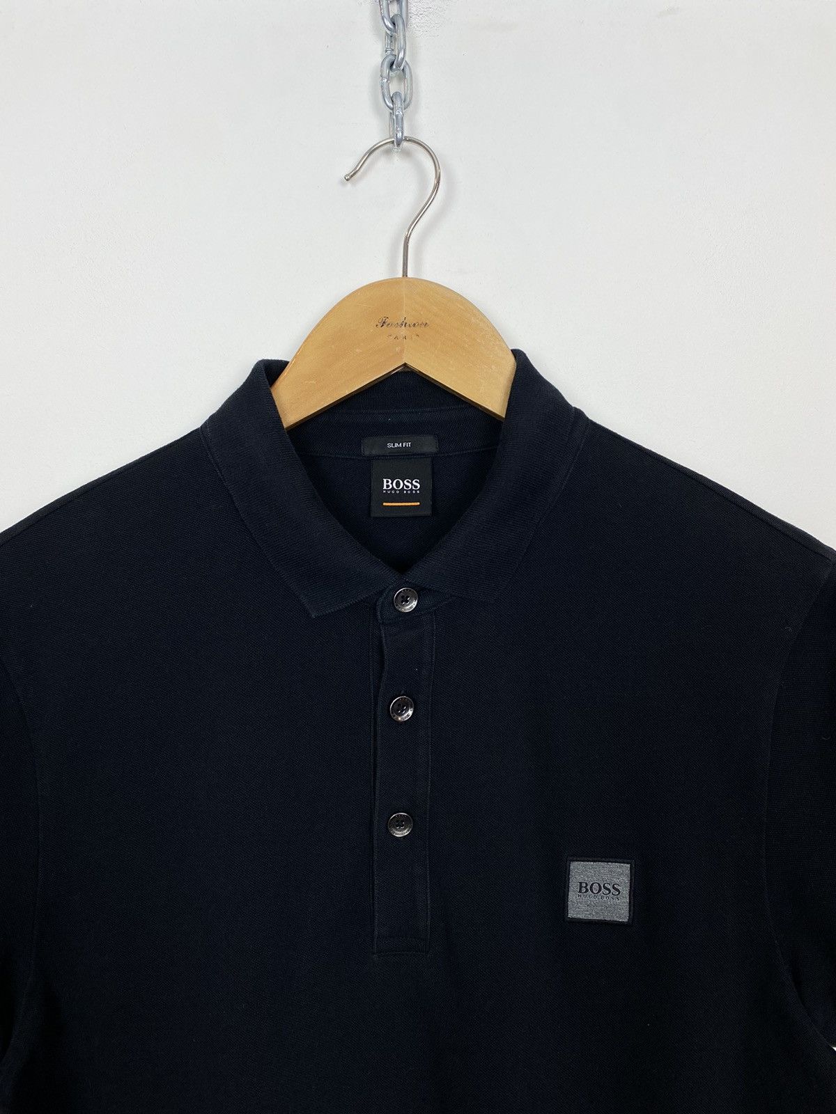 Hugo Boss Hugo Boss Slim Fit Short Sleeve Polo Shirt Mens Size L Black Size US L / EU 52-54 / 3 - 2 Thumbnail