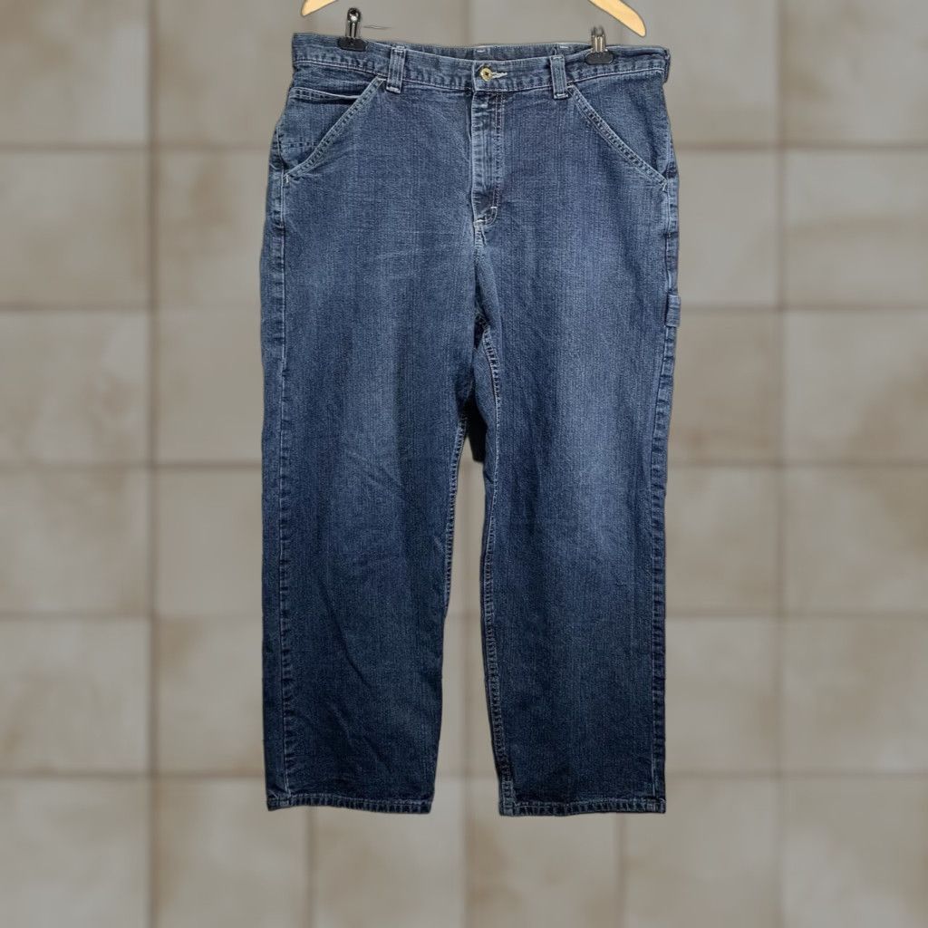 Lee VINTAGE Lee Jeans Denim Blue Straight 36x30 Men's Regular Fit 100% Cotton High Rise Pants Size US 36 / EU 52 - 1 Thumbnail