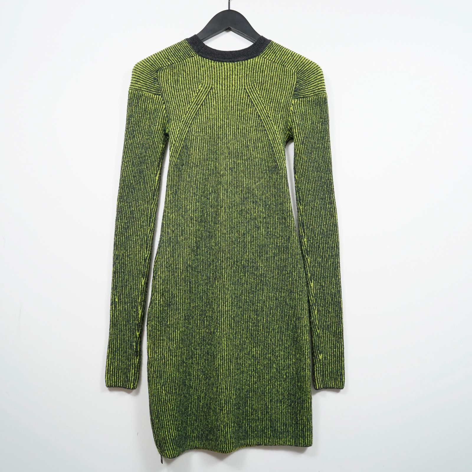 Y-3 Y-3 Yohji Yamamoto Knit Dress Green Black Striped XS Bodycon Size XS / US 0-2 / IT 36-38 - 4 Thumbnail