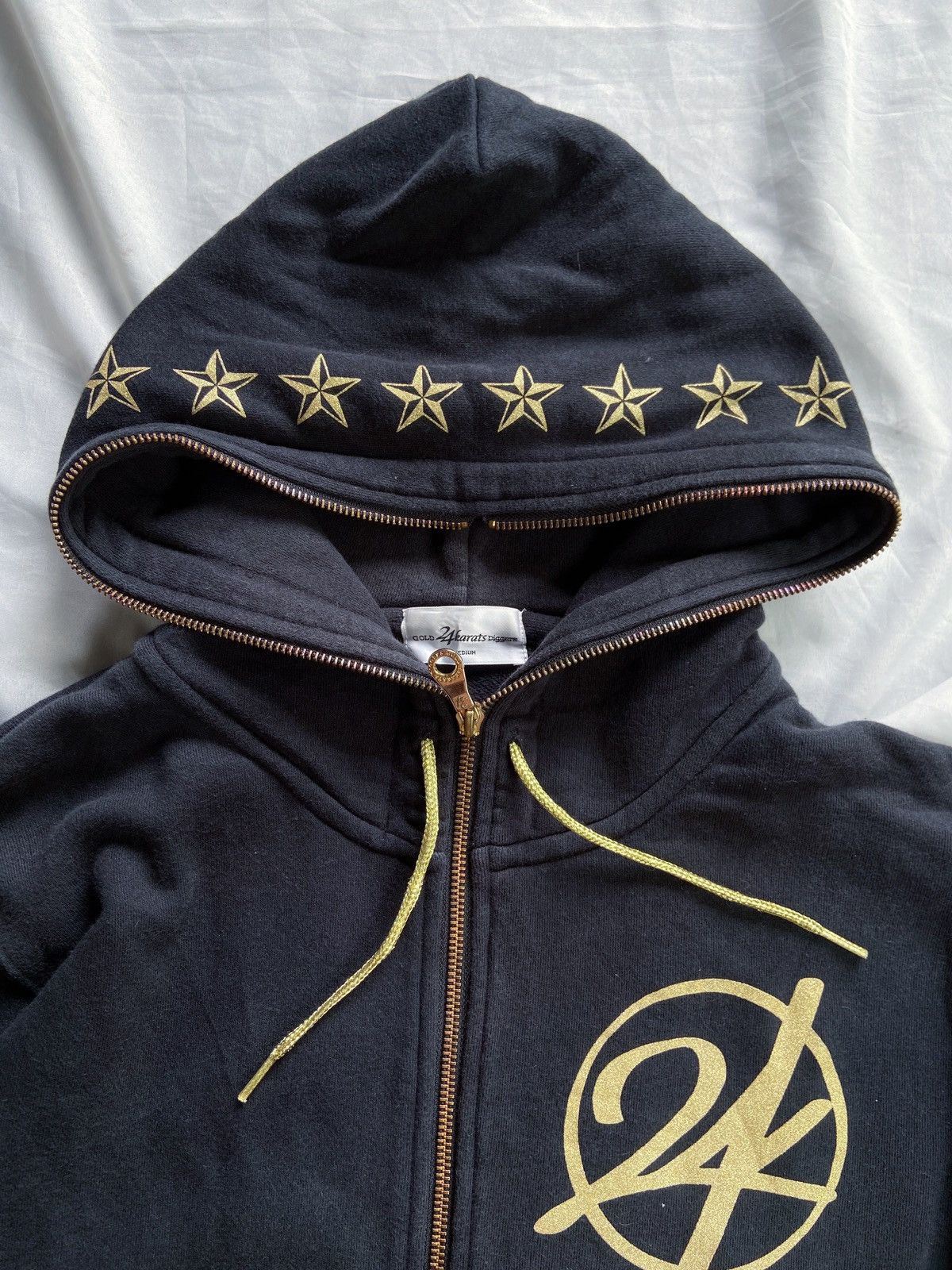 Japanese Brand GOLDS 24 KARATS DIGGERS ZIP HOODIE undercover number nine Size US M / EU 48-50 / 2 - 11 Thumbnail