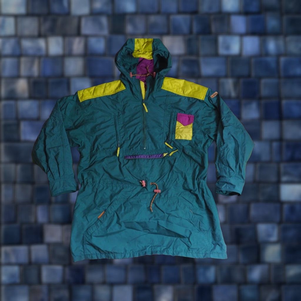 Vintage VINTAGE Gerry Anorak Windbreaker Outdoor Shell Jacket Mens L Green 80s Nylon Outdoor Mens L Green 1980s Size US L / EU 52-54 / 3 - 1 Thumbnail