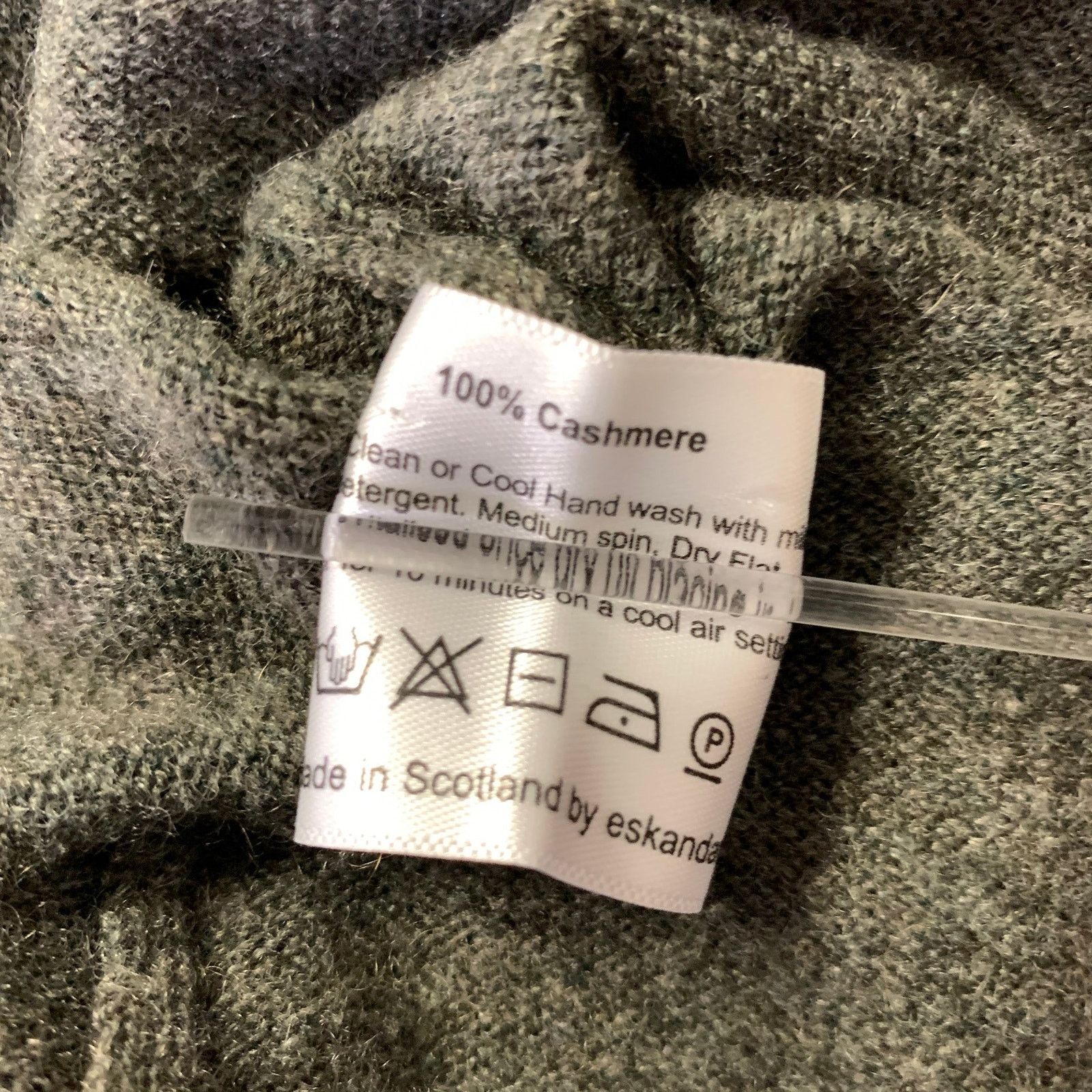 eskandar ESKANDAR Size M Grey Green Cashmere Sweater Size ONE SIZE - 6 Thumbnail