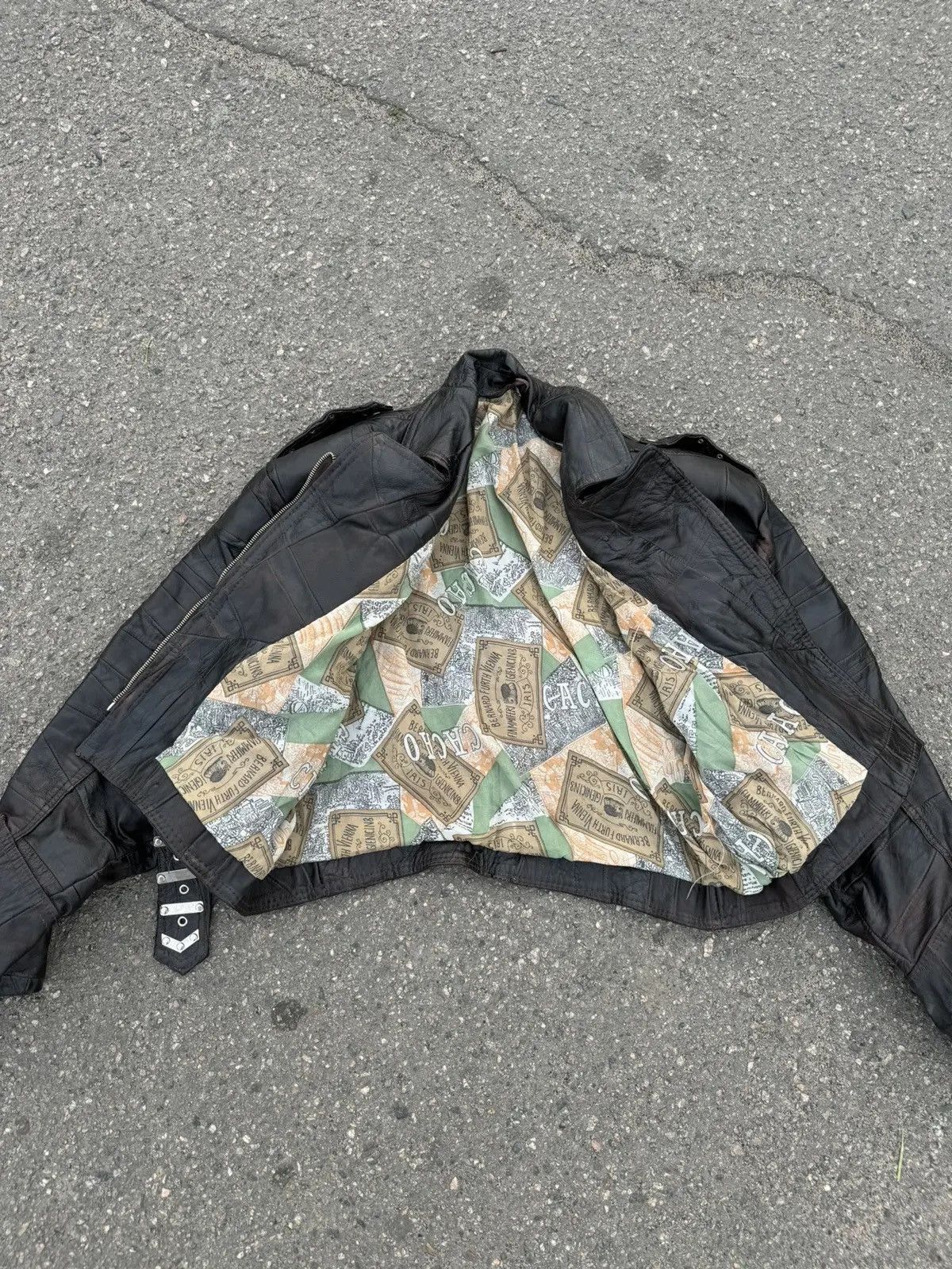 Vintage Vintage 80s Dr. Martens Style Leather Moto Bomber Opium Size US L / EU 52-54 / 3 - 8 Thumbnail