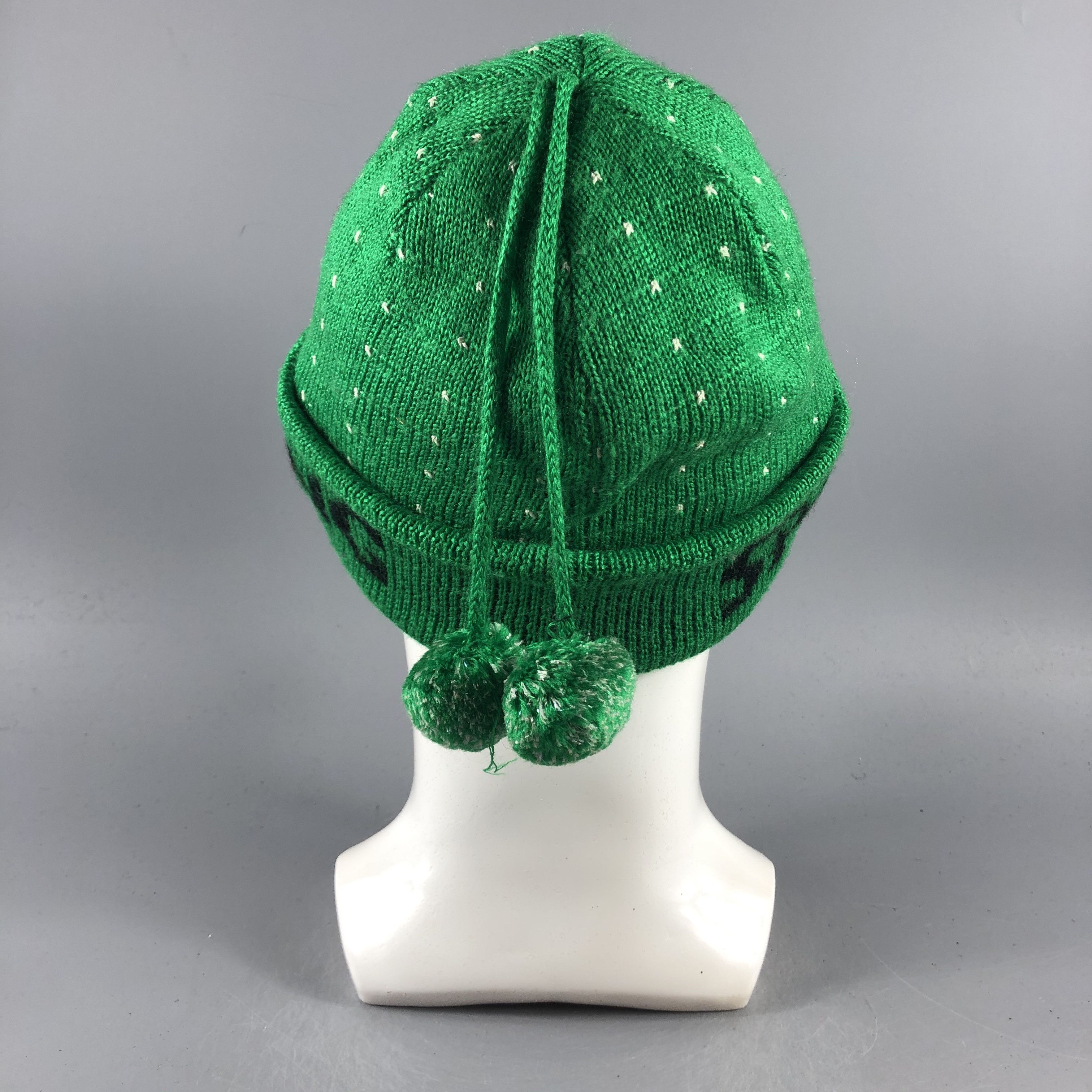 Spalding × Vintage Spalding Pom Pom String Beanie Snow Hat Snow Cap -D139 Size ONE SIZE - 2 Thumbnail