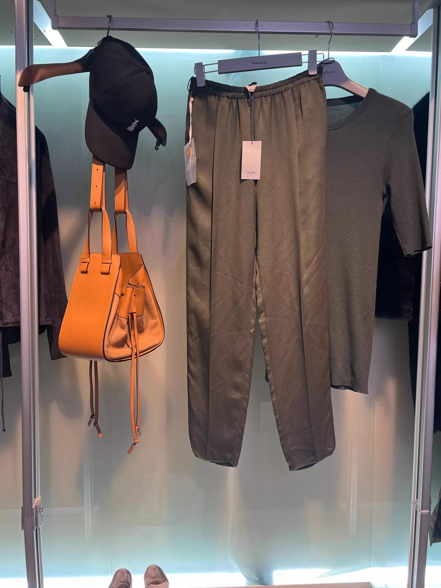 forte_forte Forte Forte military green elastic waist wide pants Size 25" / US 0 / IT 36 - 2 Thumbnail