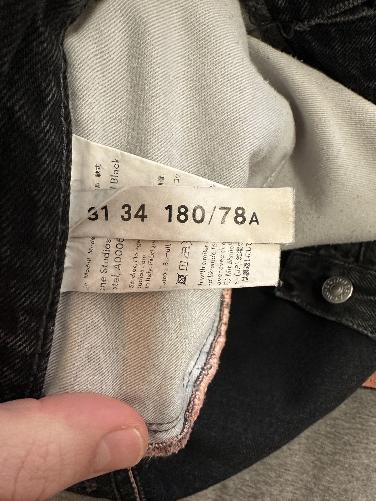 Acne Studios Acne Studios 1997 Jeans - Straight Fit, 31x34 Size US 31 - 7 Thumbnail