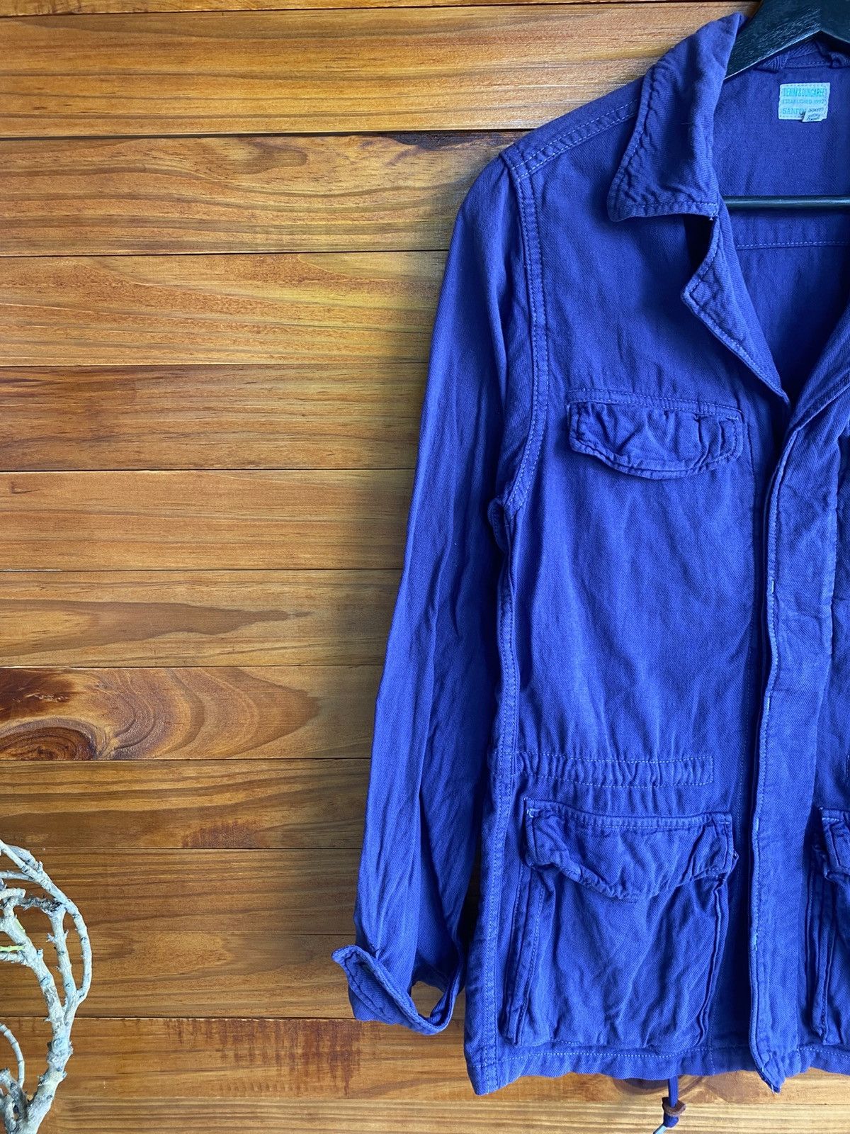 Japanese Brand Vintage Denim & Dungaree Navy Blue Utility Jacket Sanforized Size US XS / EU 42 / 0 - 7 Thumbnail