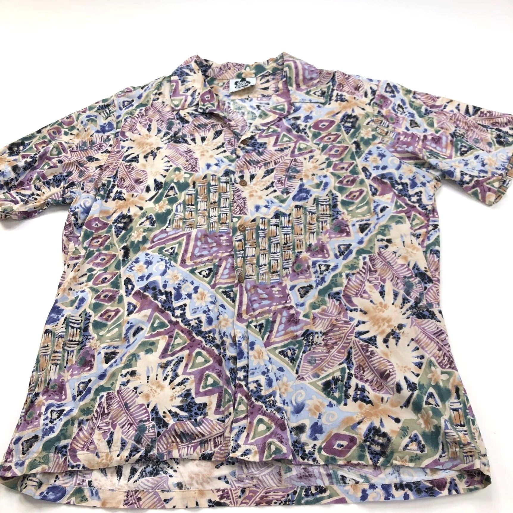Hilo Hattie VINTAGE Hilo Hattie XL Hawaiian Beach Floral Short Sleeve Pocket Collared Shirt Size US XL / EU 56 / 4 - 2 Thumbnail
