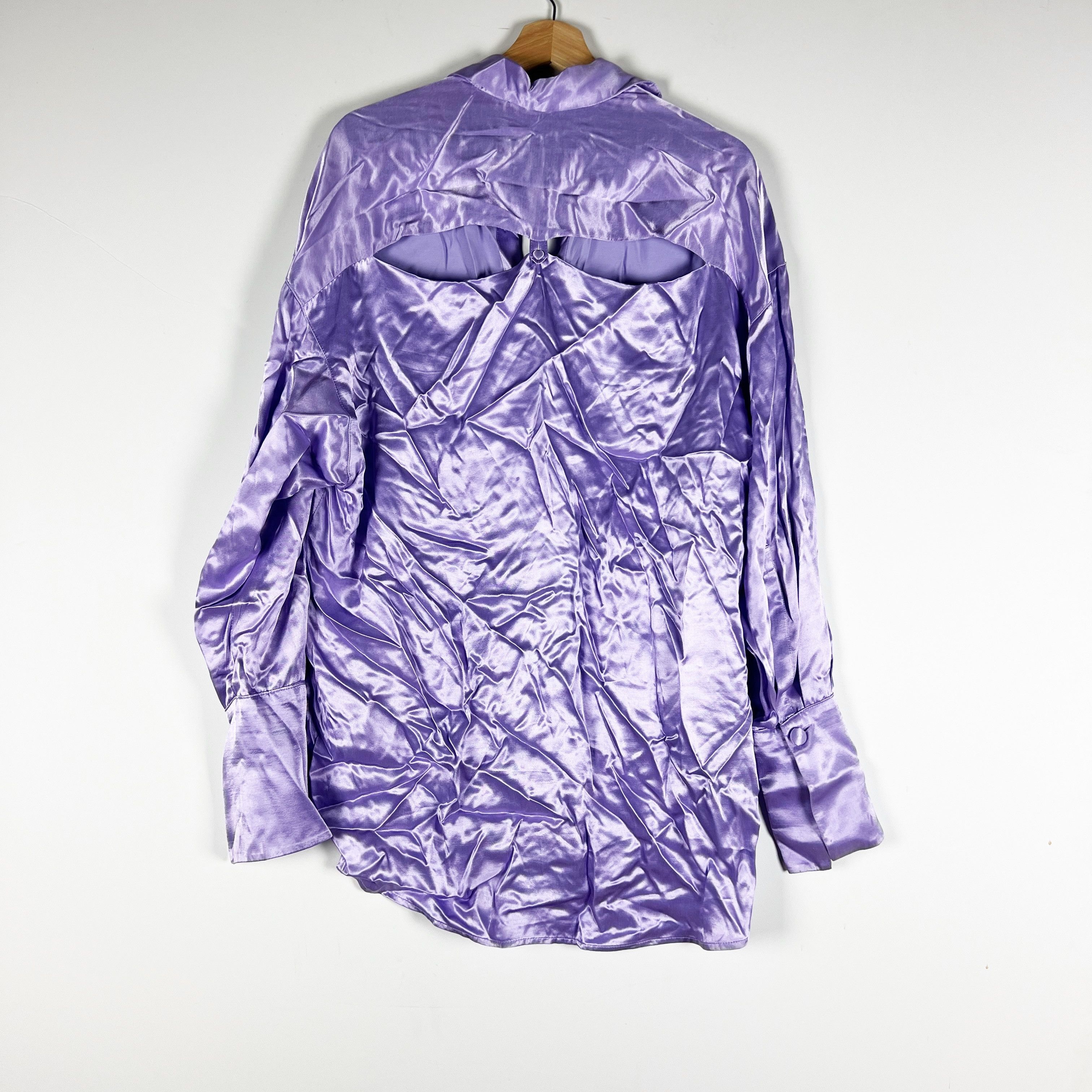 Other Sabina Musayev Satin Collared Long Sleeve Size XS / US 0-2 / IT 36-38 - 4 Thumbnail