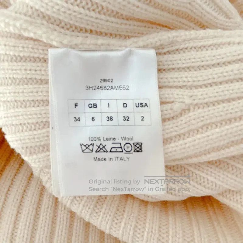 Dior Dior Beige Wool Long Sleeve Sweater . Size XS / US 0-2 / IT 36-38 - 8 Thumbnail