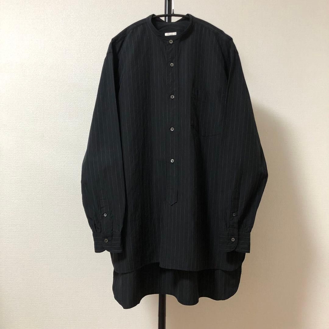 Comoli Comoli Band Collar Stripe Shirt Size US M / EU 48-50 / 2 - 1 Thumbnail