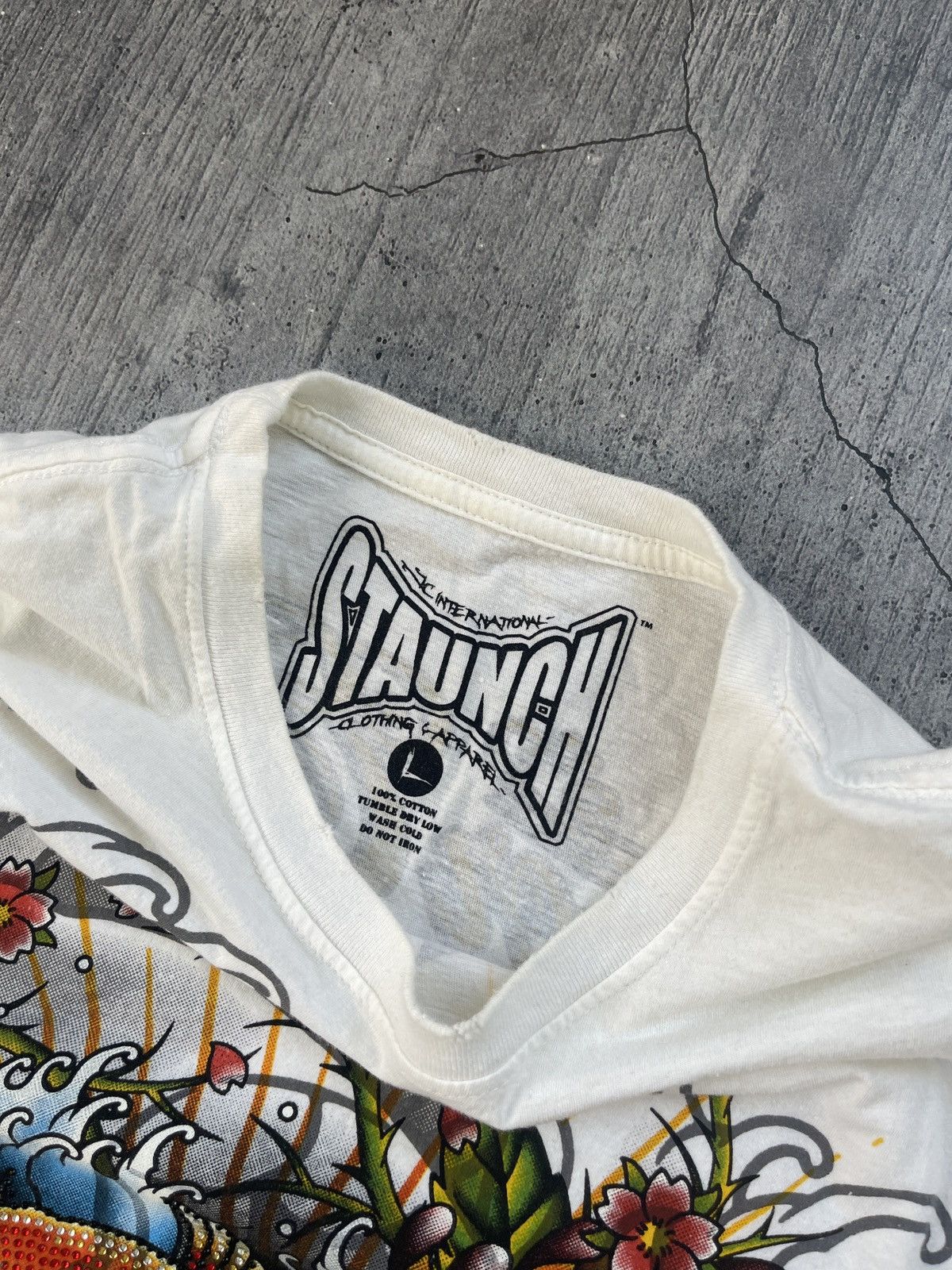 Affliction × Vintage Y2K Affliction Style Rhinestone Emperor Eternity Tee Size US L / EU 52-54 / 3 - 5 Thumbnail