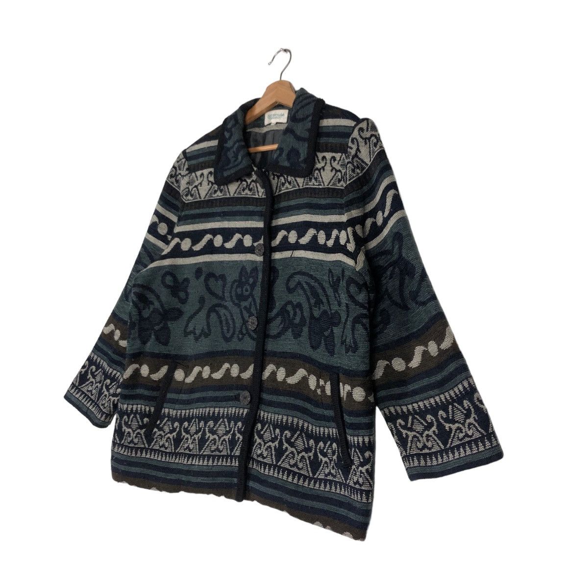 Japanese Brand 🔥Vtg Wool Jacket Nice Japan Navajo Issey Miyake Size US L / EU 52-54 / 3 - 2 Thumbnail