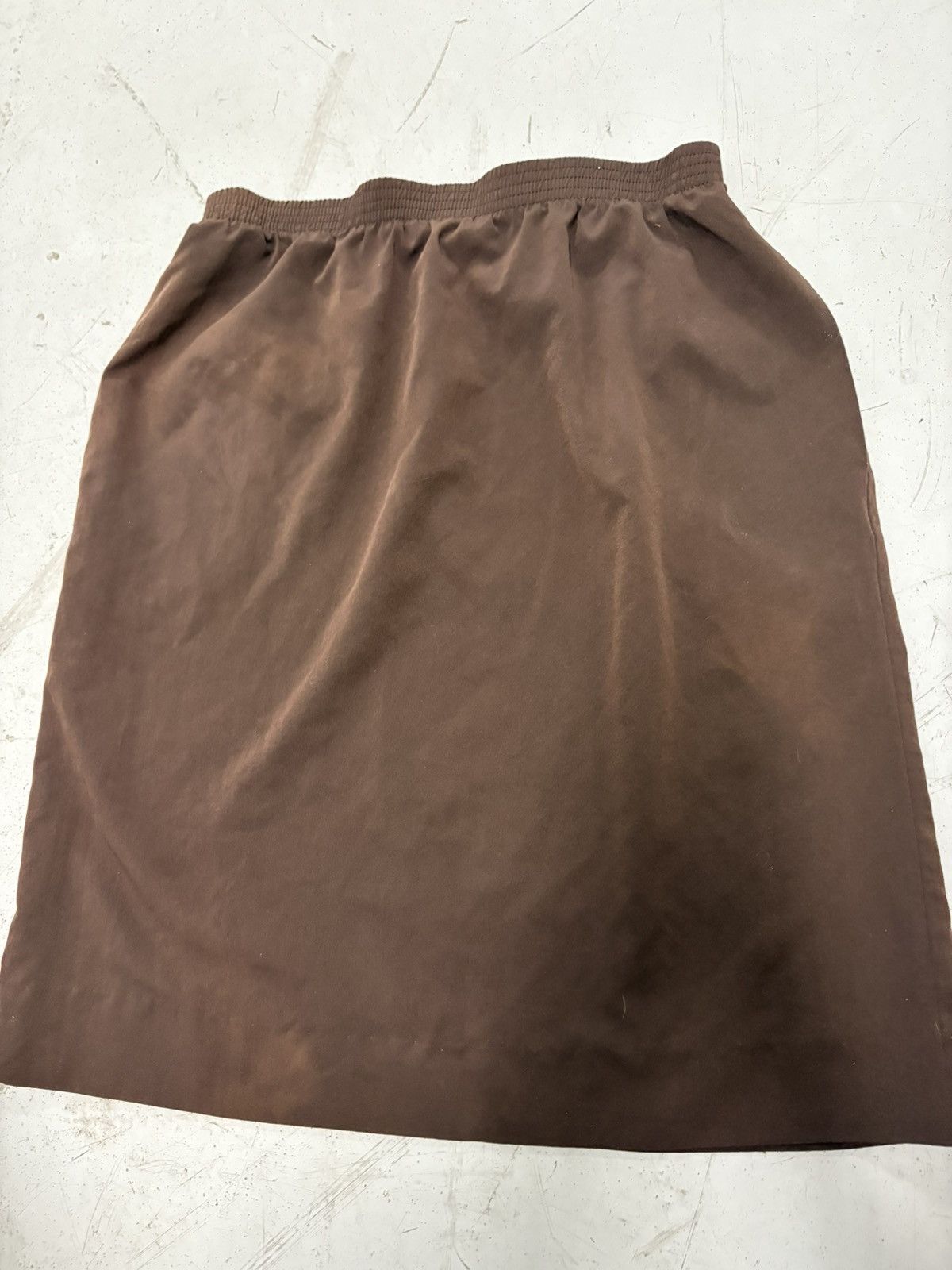 GRAFF Division of Graff Brown A-Line Knee Length Elastic Skirt Size 32" / US 10 / IT 46 - 5 Thumbnail