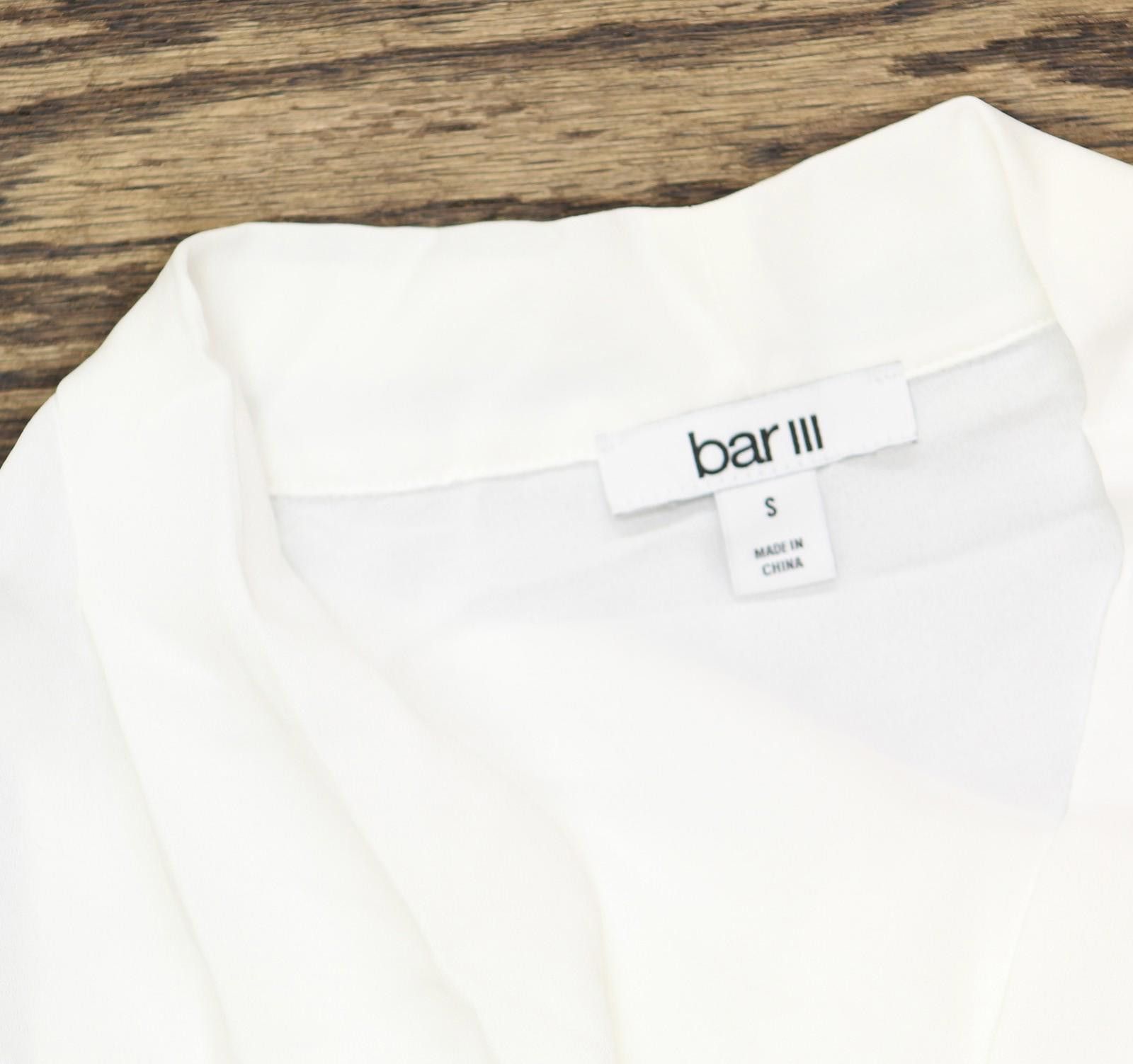Bar III Bar Iii Womens Pleated Polyester Tank Top 10717600 White S Size S / US 4 / IT 40 - 4 Thumbnail