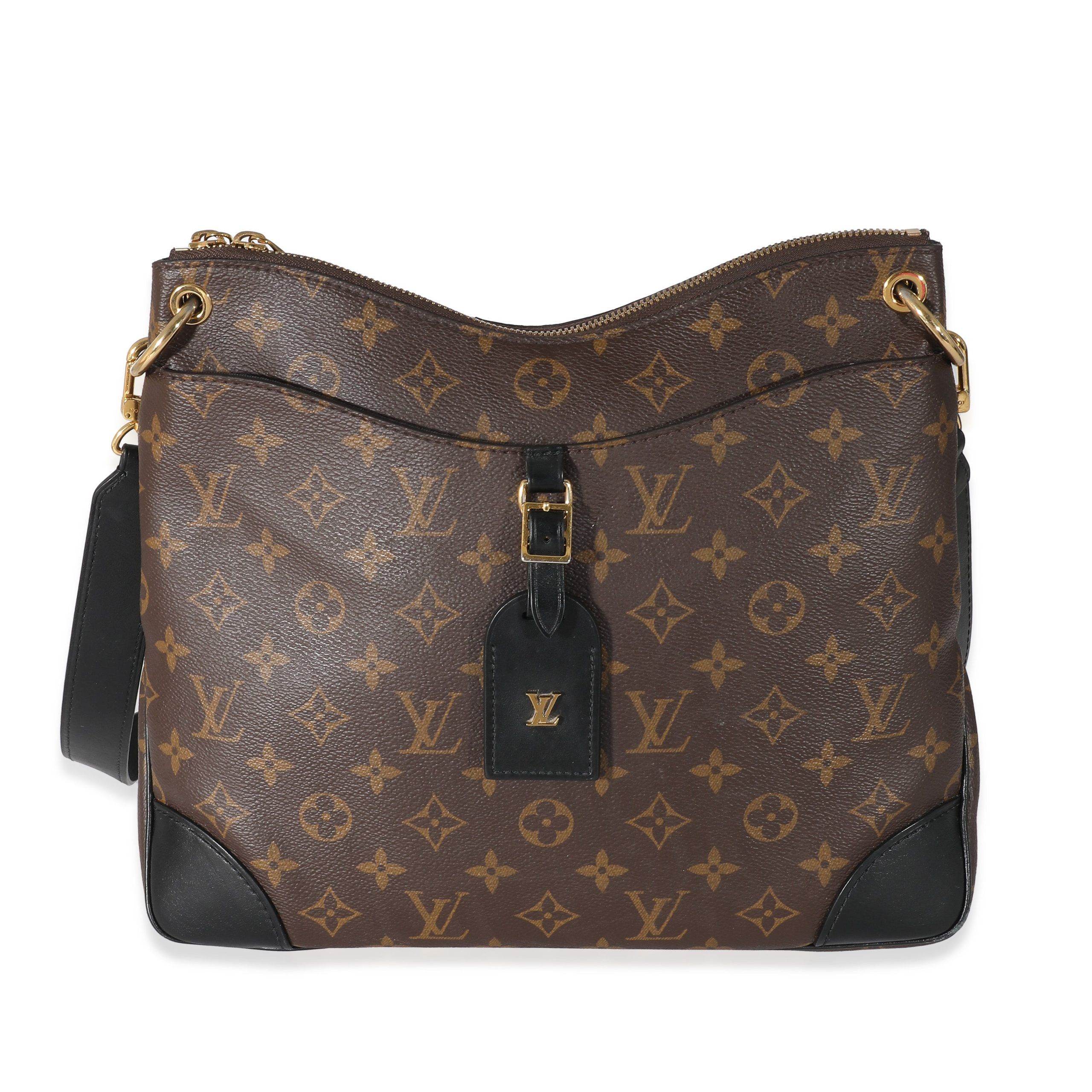 Louis Vuitton Black Monogram Canvas Odeon MM