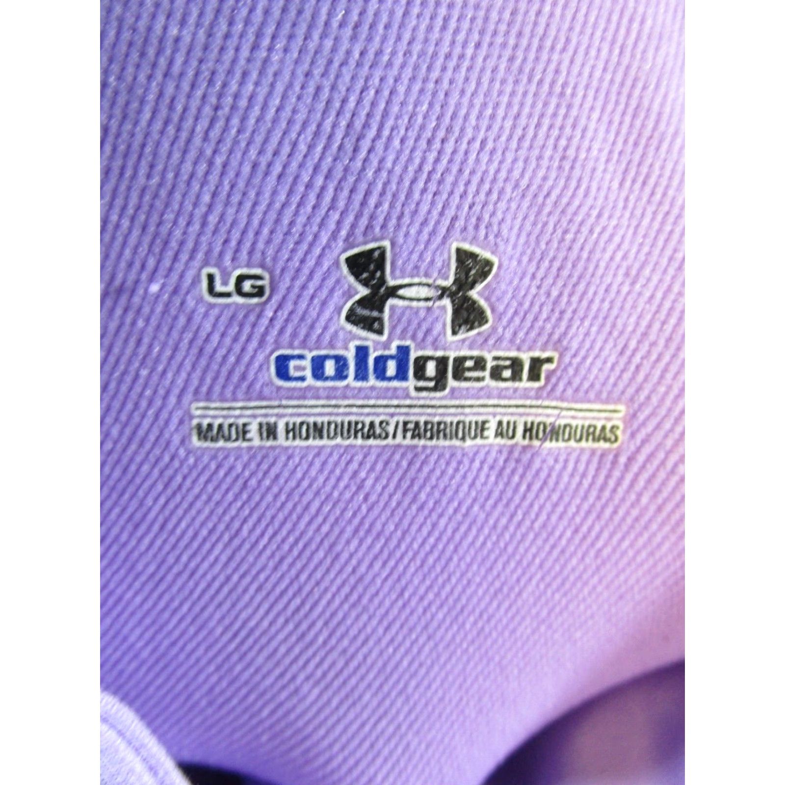Under Armour VINTAGE Under Armour Women's Sweatshirt Pullover Long Sleeve Zip Mock Neck Activewear Size L Purple 90s Size L / US 10 / IT 46 - 3 Thumbnail
