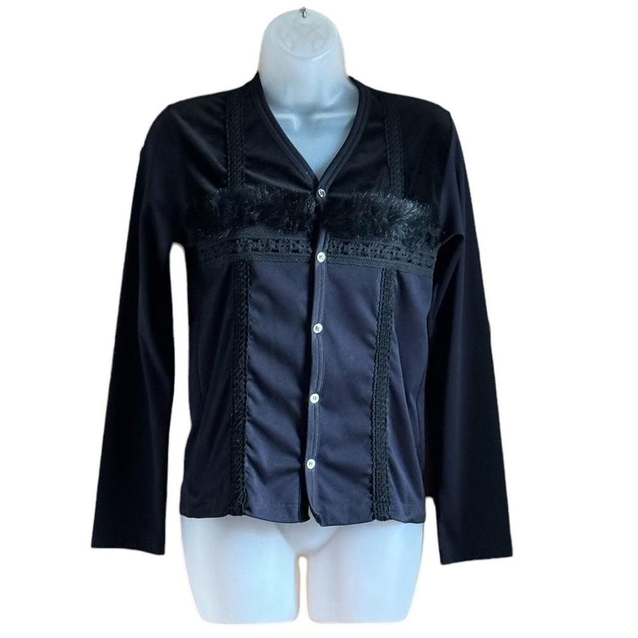 Comme des Garcons Comme des Garcons (Robe de Chambre) Dark Blue Fur Cardigan Size S / US 4 / IT 40 - 1 Thumbnail