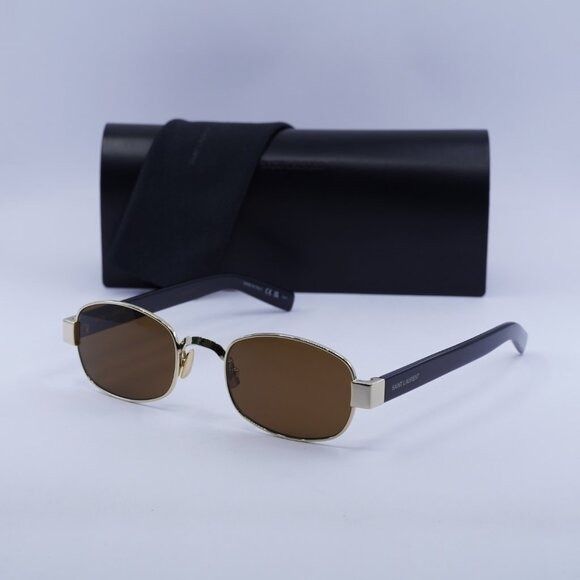 Saint Laurent Paris 🕶️ New Saint Laurent SL706 001 Sunglasses - Light Gold Size ONE SIZE - 11 Thumbnail