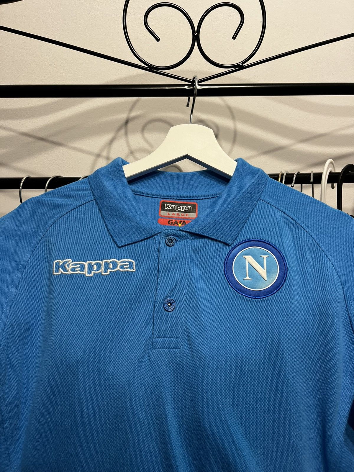 Kappa Napoli polo jersey Kappa y2k football cheef keef Size US L / EU 52-54 / 3 - 6 Thumbnail