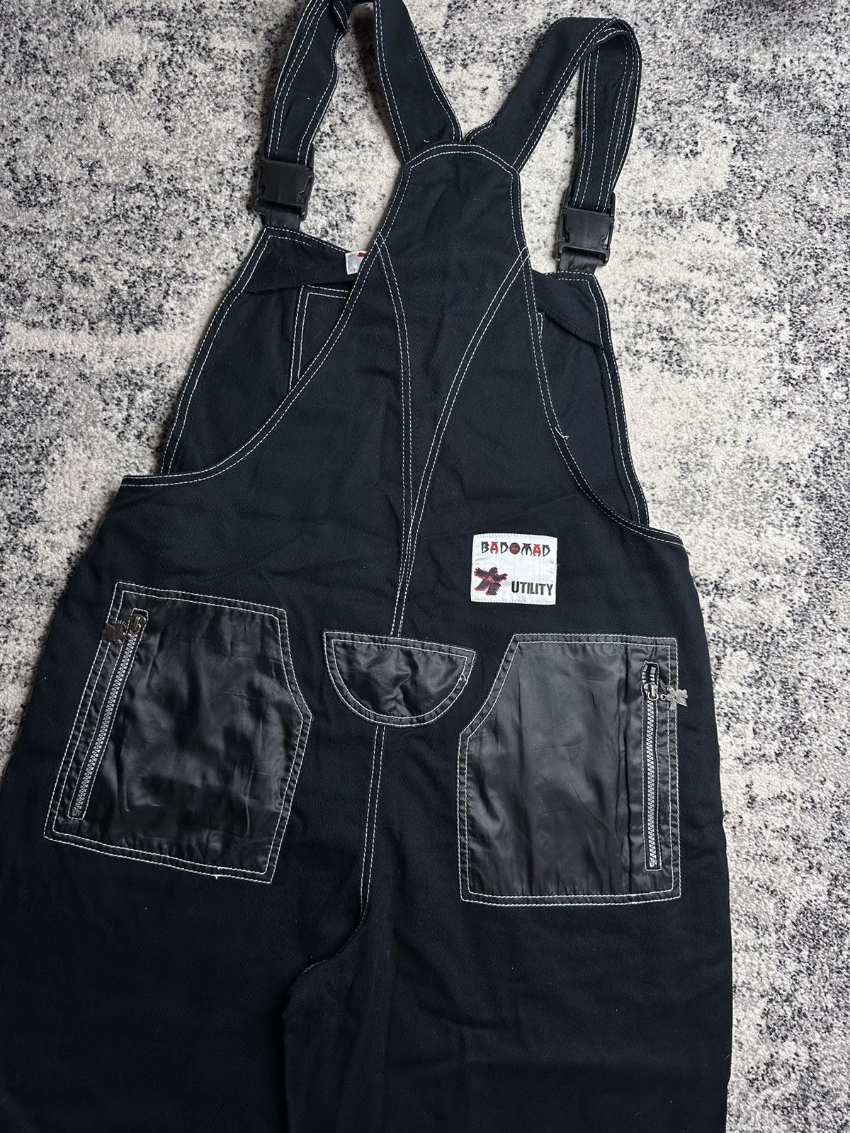 Japanese Brand BAD MAD Utility Rare Vintage Denim Rap Jeans Y2K Size US 34 / EU 50 - 8 Thumbnail