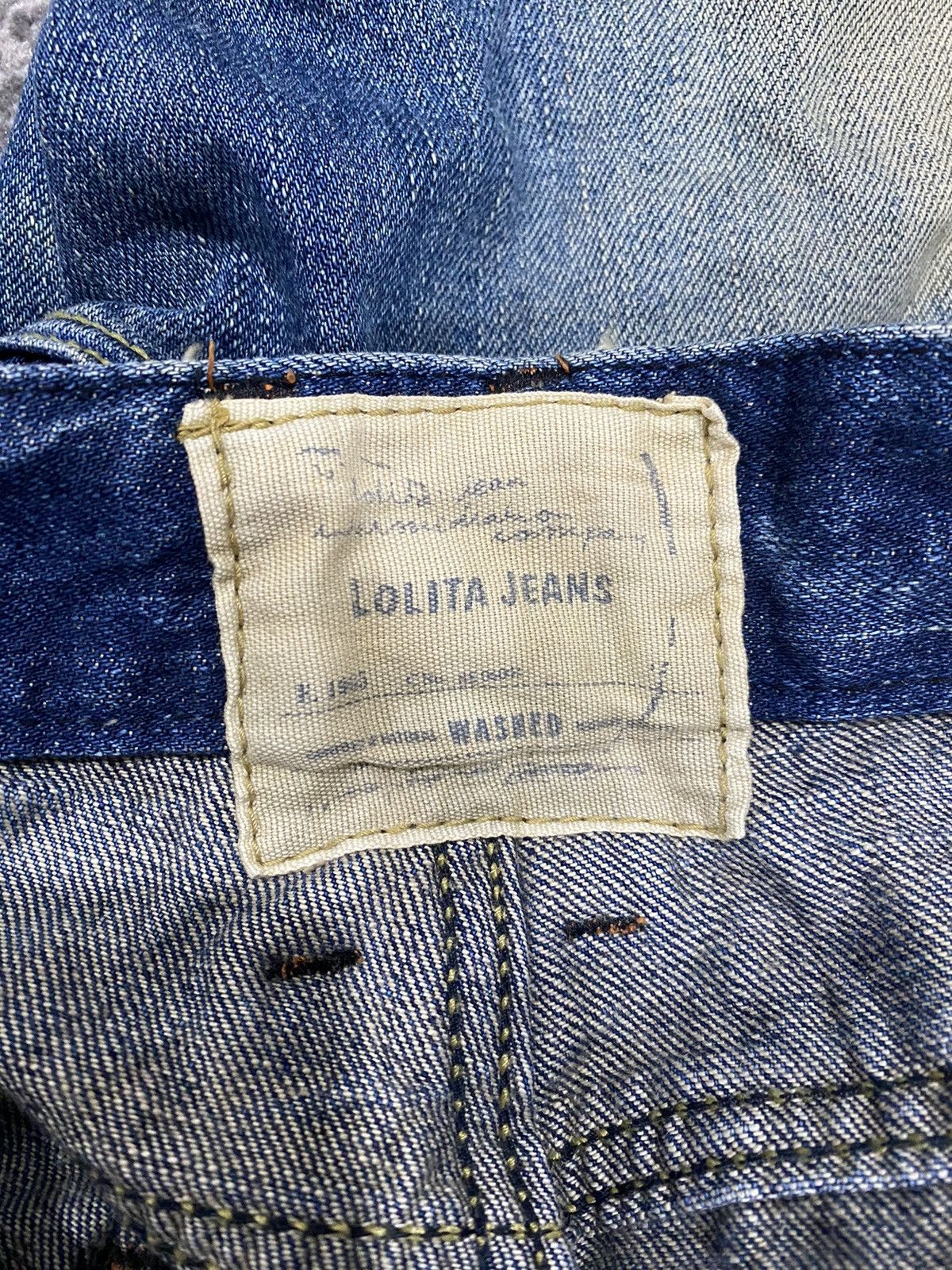 Hiroshi Fujiwara × Japanese Brand × Junya Watanabe YOSHITOMO NARA LOLITA JEANS, DISTRESS DESIGN STRAIGHT STYLE Size US 34 / EU 50 - 9 Thumbnail